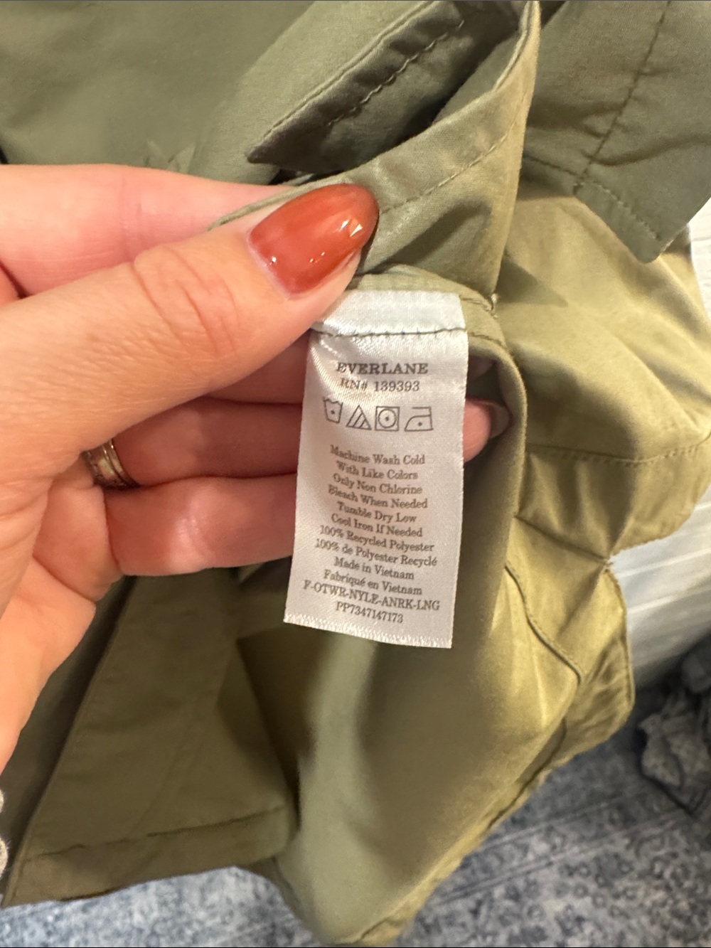 Everlane Olive Green Utility Jacket-Small - Picture 5 of 5